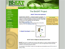 Tablet Screenshot of biosat.net